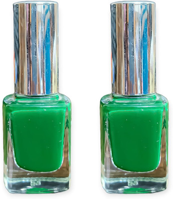 Luipui GREEN MATTE NAIL POLISH FOR WOMAN-2 GREEN(Pack of 2)