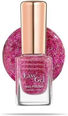 HUZURLU Ultime Pro Splash Luxe Nail Enamel - Long Lasting, Quick Drying-Glitterpink GLITTER PINK