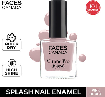 FACES CANADA Ultime Pro Splash Nail Enamel | Glossy | Quick Drying | Long Lasting | 8ml, Pink Rouge 103
