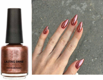 GULGLOW99 Pro Smooth or Perfect Finish Quick-dry Formulated Shimmer Rose Gold nail Polish ROSE GOLD