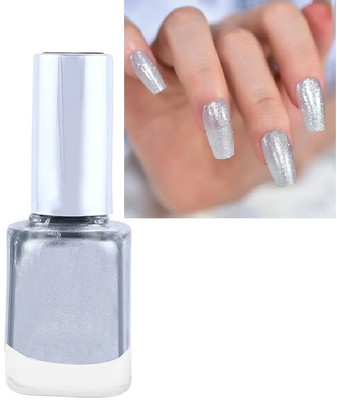 AFARAXIA INSTANT NAIL PAINT FOR STYLING NAILS QUICK DRYING SILVER SHINE SILVER