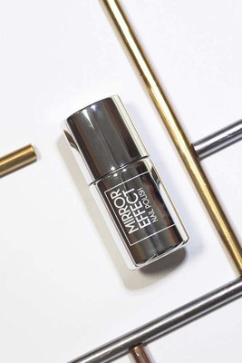 MYEONG Magic Metal Chrome Mirror Effect Quick Dry And Long Lasting Silver Nail Polish Silver