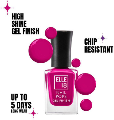 ELLE 18 Nail Pop Gel Finish G10 10ml MAGENTA