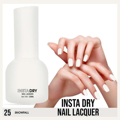 DARVING One Coat Long Lasting Quick Dry Chip Resistant Nail Polish SNOWFALL-25