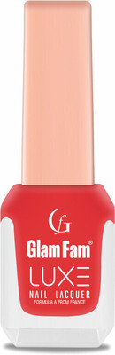 Glam Fam Luxe Luxurious Nail Lacquer Set of 1 Flaming Red