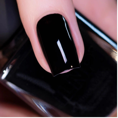 GFSU - GO FOR SOMETHING UNIQUE One Coat Color High Performance Black Color Coat Nail Polish BLACK