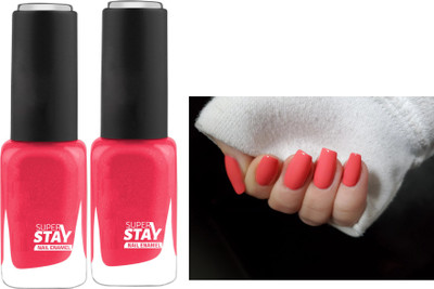 Emijun COMOB PEACH High-Shine Non Toxic Professional Nail Polish PEACH(Pack of 2)