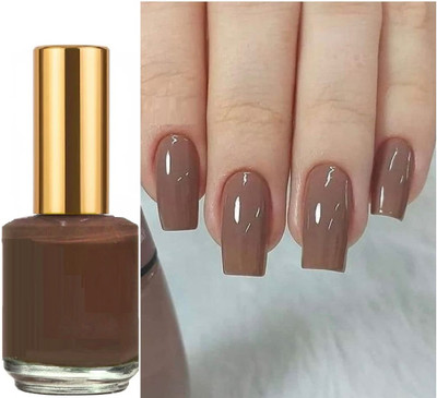 REIMICHI Nail Lacquer Glossy Gel Finish LATTE BROWN