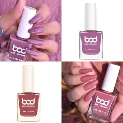 BAD COMPANY No Toxin Nail Lacquer Nail Polish BCNLCP2-7374 Leap of Faith 73 + Fear Less 74(Pack of 2)