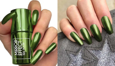 CATERINACHIARA new Metallic Nail Polish Mirror Effect green.1 green