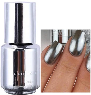 GFSU - GO FOR SOMETHING UNIQUE Metallic Finish Mirror Nail Polish Nail Polish For Women silver