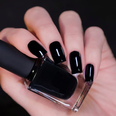 GFSU - GO FOR SOMETHING UNIQUE Black One Coat Color High Performance Color Coat Nail Polish BLACK