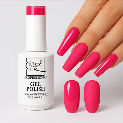 Beauzy Soak Off UV/LED Gel Polish 030 Rani Fuchsia