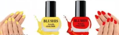 BLUSHIS Quick Dry Long Lasting Nail Polish Combo Offer Set of 2 Daily Uses Colours Daily Use Pack 2(Pack of 2)