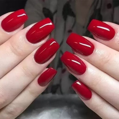 GFSU - GO FOR SOMETHING UNIQUE Cherry Red Nail Polish designed for easy application at home Cherry red