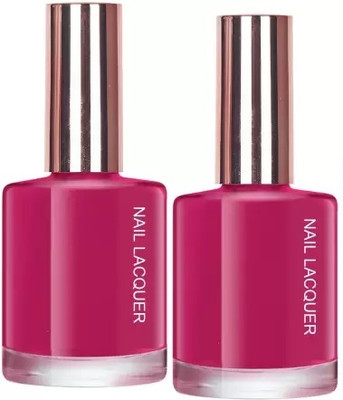 GFSU - GO FOR SOMETHING UNIQUE Professional Glossy Nail Polish Long Lasting & Non Toxic Pink Pink pink(Pack of 2)
