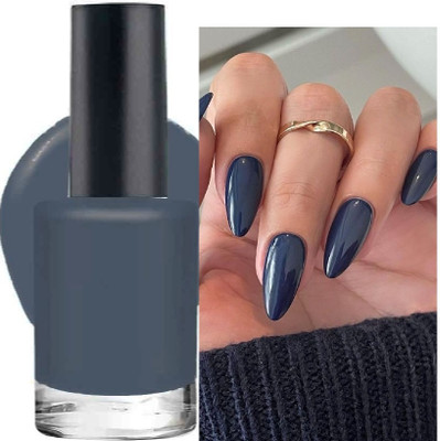 AFARAXIA Drack shade matte finish quick dry nail paint DEEP BLUE