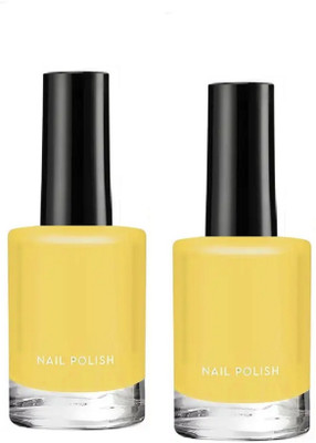 GFSU Quick Drying Glossy Finish Long Lasting Nail Paint yellow(Pack of 2)