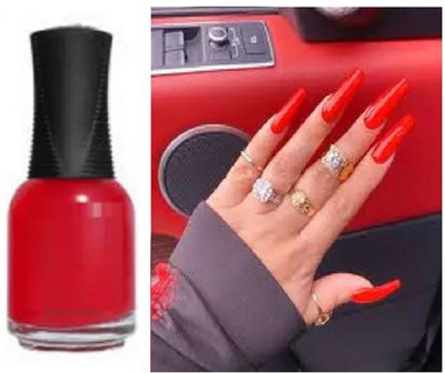 Luipui best waterproof nail polish pack of 1 red