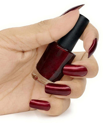 GULGLOW99 METALLIC FINISH MAROON NAIL POLISH ,LONG LASTING WATERPROOF DAILY USE MAROON