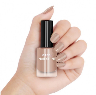GABBU Long-Lasting Nail Paint with High Shine & Quick-Dry Formula Brown