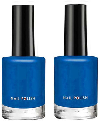 GFSU - GO FOR SOMETHING UNIQUE Best Nail Polish Toxic Free Quick Dry Long Lasting Glossy blue(Pack of 2)