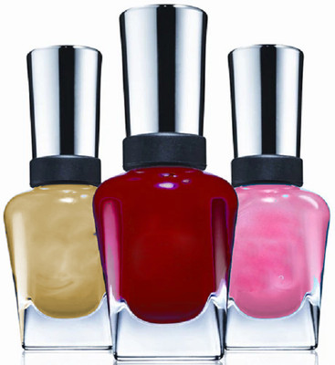ADJD Nail Paint Combo High Gloss Professional Nail Polish multi colour(Pack of 3)