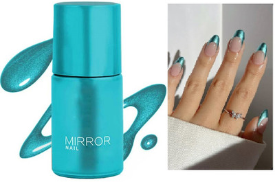 EVERERIN New Metallic Finish Long Lasting High Shine Formula Nail Paint Sky Blue