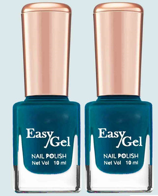 GFSU - GO FOR SOMETHING UNIQUE Gloss Gel High Shine Nail Polish Pack of 2 peacock blue