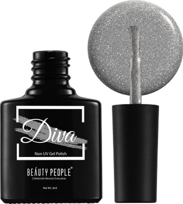 BEAUTY PEOPLE Diva Nail Polish, 21-Free Formula, Vibrant Shade, Starlight Silver, 8ml Starlight Silver