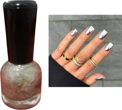 Luipui unique color silver nail polish pack of 1 silver