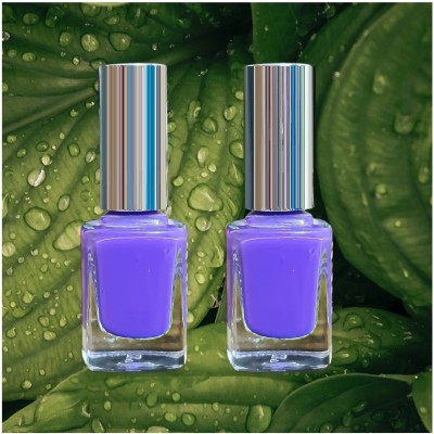 Luipui PURLE NAIL PAINT FOR WOMAN PURPLE NAIL POLISH-2 PURPLE(Pack of 2)