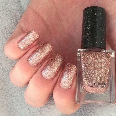 THTC Smooth or Perfect Finish Quick-dry Formulated Shimmer Rose Gold nail Polish ROSE GOLD