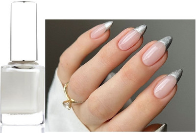 HUZURLU SILVER NAIL POLISH WITH SOFT METAL TEXTURE grey