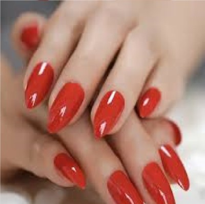 Luipui awesome red nail polish 12 (ml) waterproof nail paint RED