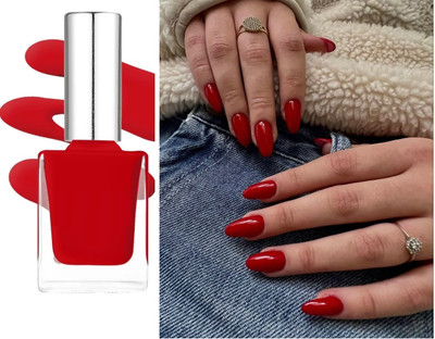 GABBU Cherry Red Nail Polish designed for easy application at home1 cherry RED