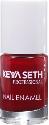 KEYA SETH AROMATHERAPY Crimson Long Wear Nail Enamel Enriched with Vitamin E & Argan oil 6ml Crimson