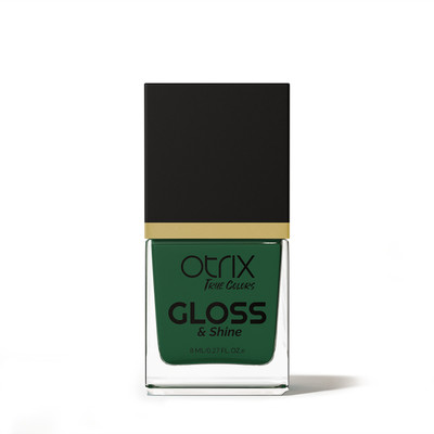Otrix True Colors Gloss & Shine Nail Polish|Quick Drying|Long Lasting |21 Free Formula Teal Shine