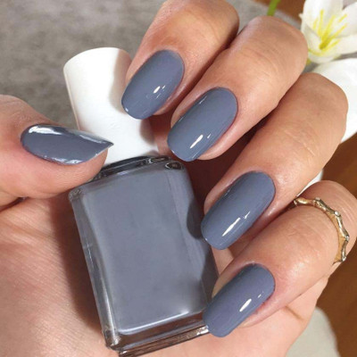 Latixmat Long-Lasting Quick-Drying Nail Paint Greish Blue