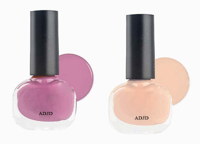 ADJD Gel Glossy Finish Nail Polish Multicolor(Pack of 2)
