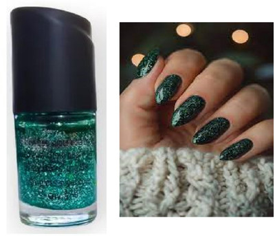 Luipui perfect for your nails reen color glitter nail polish green