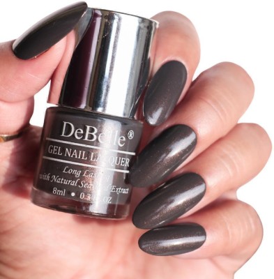 DeBelle Gel Nail Lacquer Dark Grey Nail Polish 8 ml Copper Glaze