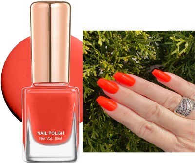 manasona Gel Effect Nail Polish- Long lasting, Non Toxic, High Shine Orange