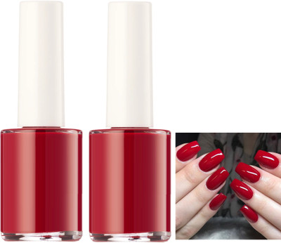 THTC COMBO INSTANT NAIL PAINT FOR STYLING NAILS QUICK DRYING SANGRIA RED SANGRIA RED(Pack of 2)