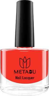 Metabu Nail lacquer,Quick Dry,Super Glossy Finish,Non-Chipping,Cruelty Free,Gel Effect 02 RED