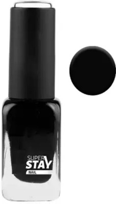 Arcanuy BOLD BLACK SUPER STAY MATTE FINISH WATER POOF NAIL PAINT BLACK BLACK