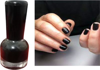 Luipui latest color black nail polish pack of 1 black