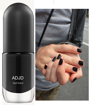 ADJD Quick-Dry Formula with Effect, Long-Lasting Wear Nail Paint Black