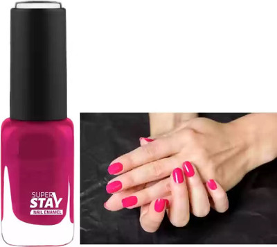 HUZURLU Best Shine Pigmented & Long Stay Unique Nail Paint deep blush deep blush