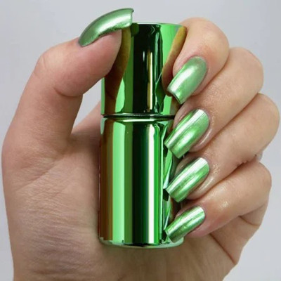 Emijun High Gloss Mirror Nail Polish - Create Dazzling Nail Art Designs green